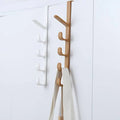 5-Hook Over the Door Organizer in Brown